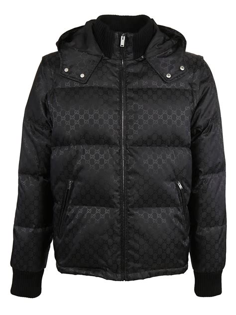 mens gucci padded jacket|Gucci jacket sale men.